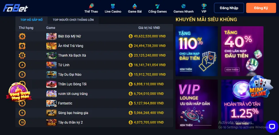 Ứng dụng di động VB77 Nhà Cái